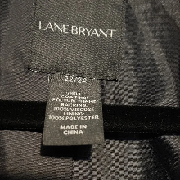 Lane Bryant 22/24 faux Black Leather Jacket - Picture 2 of 6